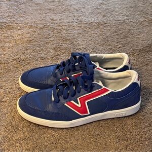 Vans Shoes Mens 9 Womens 10.5 Blue Lace Up Sneakers Logo